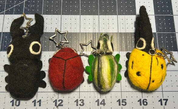 Beetle Keychains